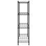 Estante de almacenamiento 4 niveles negro 90x35x137 cm 200 kg de , Estanterías industriales - Ref: Foro24-324622, Precio: 73,...