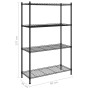 Estante de almacenamiento 4 niveles negro 90x35x137 cm 200 kg de , Estanterías industriales - Ref: Foro24-324622, Precio: 73,...