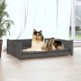 Cama para perros madera maciza de pino gris 95,5x65,5x28 cm | Foro24.es | Tu tienda online para hogar, jardín y más Foro24.es