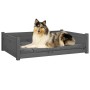 Cama para perros madera maciza de pino gris 95,5x65,5x28 cm | Foro24.es | Tu tienda online para hogar, jardín y más Foro24.es