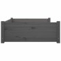Cama para perros madera maciza de pino gris 95,5x65,5x28 cm | Foro24.es | Tu tienda online para hogar, jardín y más Foro24.es
