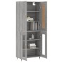 Aparador alto madera contrachapada gris sonoma 69,5x34x180 cm de , Aparadores - Ref: Foro24-3199607, Precio: 167,95 €, Descue...