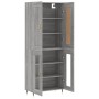 Aparador alto madera contrachapada gris sonoma 69,5x34x180 cm de , Aparadores - Ref: Foro24-3199607, Precio: 167,95 €, Descue...