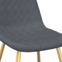 Sillas de comedor 6 unidades terciopelo gris oscuro de , Sillas de comedor - Ref: Foro24-3082871, Precio: 287,69 €, Descuento: %