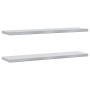 Estantes de pared 2 uds acero inoxidable plateado 100x23,5x3 cm de , Estantes y estanterías - Ref: Foro24-30280, Precio: 49,5...