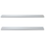 Estantes de pared 2 uds acero inoxidable plateado 100x23,5x3 cm de , Estantes y estanterías - Ref: Foro24-30280, Precio: 49,5...