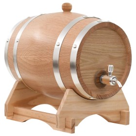 Barril de vino con grifo madera roble macizo 6 L de , Producción de vino - Ref: Foro24-50677, Precio: 108,82 €, Descuento: %