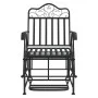 Banco balancín de acero negro 61 cm de vidaXL, Bancos de jardín - Ref: Foro24-318834, Precio: 137,24 €, Descuento: %