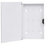 Caja de llaves con tablero magnético blanca 30x20x4 cm de , Cajas fuertes - Ref: Foro24-322778, Precio: 44,75 €, Descuento: %