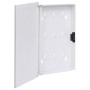 Caja de llaves con tablero magnético blanca 30x20x4 cm de , Cajas fuertes - Ref: Foro24-322778, Precio: 44,75 €, Descuento: %