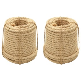 Cuerdas de sisal 2 uds 12 mm 250 m de , Sogas y cuerdas metálicas - Ref: Foro24-3196227, Precio: 403,60 €, Descuento: %