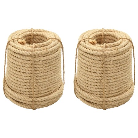 Cuerdas de sisal 2 uds 12 mm 250 m de , Sogas y cuerdas metálicas - Ref: Foro24-3196227, Precio: 403,60 €, Descuento: %