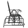 Banco balancín de acero negro 61 cm de vidaXL, Bancos de jardín - Ref: Foro24-318834, Precio: 137,24 €, Descuento: %