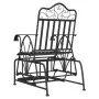 Banco balancín de acero negro 61 cm de vidaXL, Bancos de jardín - Ref: Foro24-318834, Precio: 137,24 €, Descuento: %