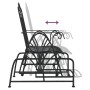 Schaukelbank aus schwarzem Stahl 61 cm von vidaXL, Gartenbänke - Ref: Foro24-318834, Preis: 139,30 €, Rabatt: %