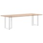 Patas para mesa de comedor en forma de T (2 unidades), color blanco, 60 x 35 x (72-73) cm, acero de , Patas para mesas - Ref:...