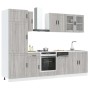 Mueble cocina Kalmar sonoma gris 8 pzas madera contrachapada de , Armarios de cocina - Ref: Foro24-3314817, Precio: 716,57 €,...
