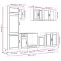 Mueble cocina Kalmar sonoma gris 8 pzas madera contrachapada de , Armarios de cocina - Ref: Foro24-3314817, Precio: 716,57 €,...