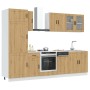 Mueble de cocina Kalmar 8 piezas artesanal roble de , Armarios de cocina - Ref: Foro24-3314820, Precio: 689,75 €, Descuento: %
