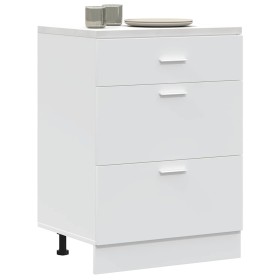 Mueble bajo de cocina “Lyon” de madera de ingeniería blanco de , Armarios de cocina - Ref: Foro24-854250, Precio: 116,96 €, D...