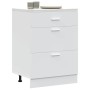 Mueble bajo de cocina “Lyon” de madera de ingeniería blanco de , Armarios de cocina - Ref: Foro24-854250, Precio: 116,96 €, D...