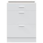 Mueble bajo de cocina “Lyon” de madera de ingeniería blanco de , Armarios de cocina - Ref: Foro24-854250, Precio: 116,96 €, D...