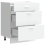 Mueble bajo de cocina “Lyon” de madera de ingeniería blanco de , Armarios de cocina - Ref: Foro24-854250, Precio: 116,96 €, D...