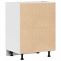 Mueble bajo de cocina “Lyon” de madera de ingeniería blanco de , Armarios de cocina - Ref: Foro24-854250, Precio: 116,96 €, D...