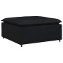 Módulo reposapiés modular para Sofá negro 100x100x48 cm de , Unidades para sofás seccionales - Ref: Foro24-4104479, Precio: 1...
