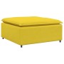 Sofá modular con reposapiés, Módulo amarillo claro, 100 x 100 x 48 cm de , Unidades para sofás seccionales - Ref: Foro24-4104...