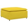 Sofá modular con reposapiés, Módulo amarillo claro, 100 x 100 x 48 cm de , Unidades para sofás seccionales - Ref: Foro24-4104...