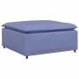 Sofá modular con reposapiés, Módulo azul jeans, 100 x 100 x 48 cm de , Unidades para sofás seccionales - Ref: Foro24-4104487,...