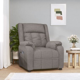 Sillón reclinable eléctrico tela gris taupé de , Sillones - Ref: Foro24-3143575, Precio: 218,79 €, Descuento: %