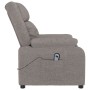 Sillón reclinable eléctrico tela gris taupé de , Sillones - Ref: Foro24-3143575, Precio: 218,79 €, Descuento: %
