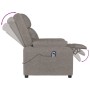 Sillón reclinable eléctrico tela gris taupé de , Sillones - Ref: Foro24-3143575, Precio: 218,79 €, Descuento: %