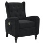 Sillón de masaje reclinable de terciopelo negro | Foro24.es | Tu tienda online para hogar, jardín y más Foro24.es