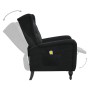 Sillón de masaje reclinable de terciopelo negro | Foro24.es | Tu tienda online para hogar, jardín y más Foro24.es