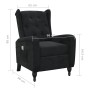 Sillón de masaje reclinable de terciopelo negro | Foro24.es | Tu tienda online para hogar, jardín y más Foro24.es