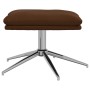 Reposapiés cuero sintético brillante marrón 45x29,5x35 cm de , Otomanas - Ref: Foro24-341557, Precio: 53,75 €, Descuento: %