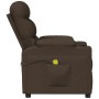 Sillón de masaje eléctrico tela marrón oscuro de , Sillones de masaje eléctricos - Ref: Foro24-348087, Precio: 204,72 €