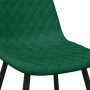 Sillas de comedor 6 unidades terciopelo verde oscuro de , Sillas de comedor - Ref: Foro24-3082883, Precio: 309,54 €