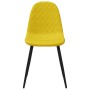 Sillas de comedor 6 uds terciopelo amarillo mostaza de , Sillas de comedor - Ref: Foro24-3082888, Precio: 310,44 €, Descuento: %