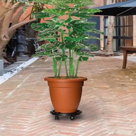 Soporte para plantas con ruedas diámetro 30 cm negro 170 kg de , Soportes para macetas - Ref: Foro24-151829, Precio: 29,14 €,...