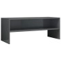 Mueble de TV madera contrachapada gris brillante 100x40x40 cm de , Muebles TV - Ref: Foro24-800053, Precio: 52,90 €, Descuent...