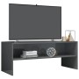 Mueble de TV madera contrachapada gris brillante 100x40x40 cm de , Muebles TV - Ref: Foro24-800053, Precio: 52,90 €, Descuent...