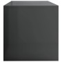 Mueble de TV madera contrachapada gris brillante 100x40x40 cm de , Muebles TV - Ref: Foro24-800053, Precio: 52,90 €, Descuent...