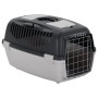 Transportín de mascotas PP gris y negro 61x40x38 cm de , Transportines y cajas para mascotas - Ref: Foro24-171798, Precio: 63...