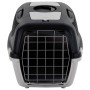 Transportín de mascotas PP gris y negro 61x40x38 cm de , Transportines y cajas para mascotas - Ref: Foro24-171798, Precio: 63...