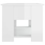 Mesa de centro madera de ingeniería blanco brillo 79x49x41 cm de , Mesas de centro - Ref: Foro24-809716, Precio: 98,89 €, Des...