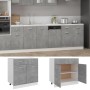 Armario bajo cajón madera ingeniería gris hormigón 80x46x81,5cm de , Armarios de cocina - Ref: Foro24-801240, Precio: 177,86 ...